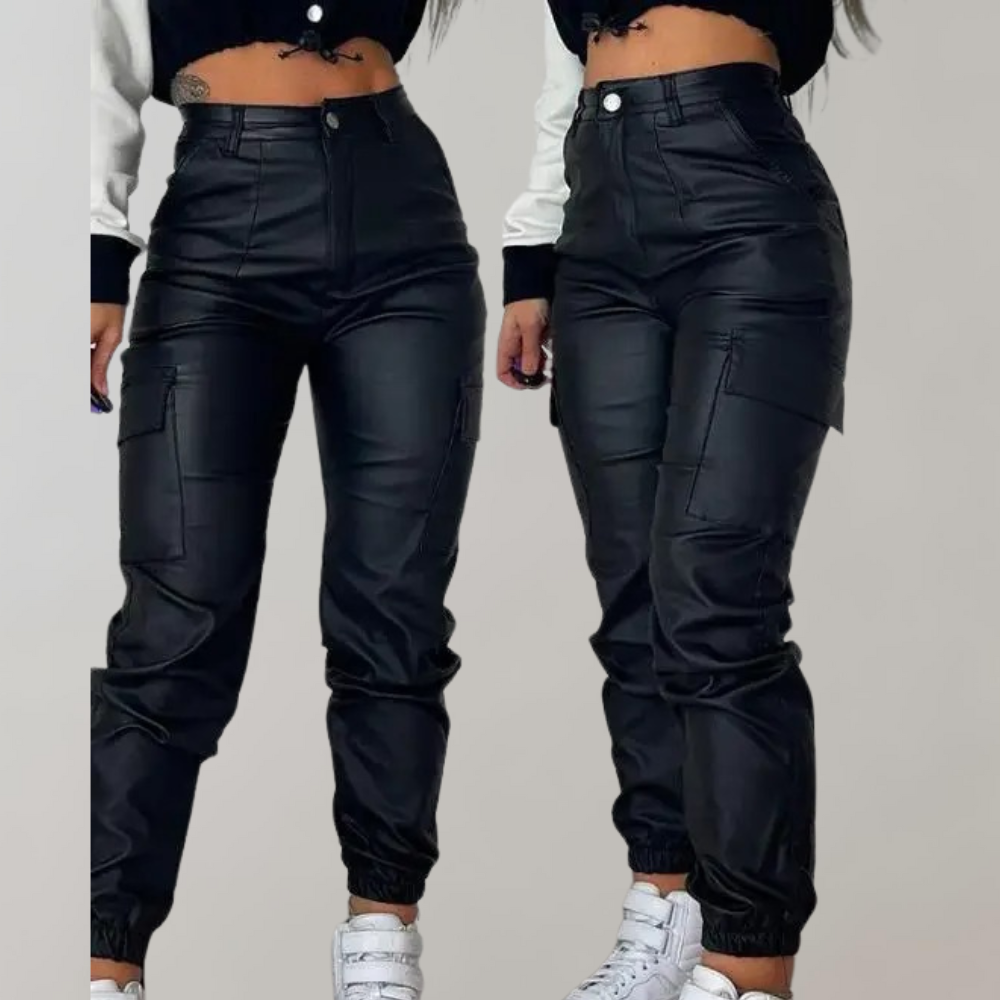 Livia - Elegante Cargo Broek - Verstelbare Taille - Voor Dames - Wintermode