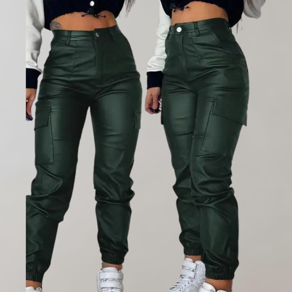 Livia - Elegante Cargo Broek - Verstelbare Taille - Voor Dames - Wintermode