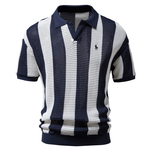 AV | Gestreept poloshirt voor heren