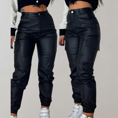 Livia - Elegante Cargo Broek - Verstelbare Taille - Voor Dames - Wintermode