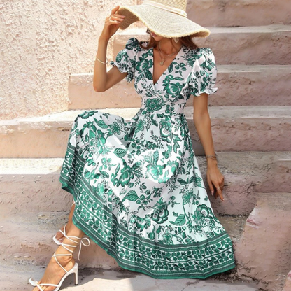 Aliana – Robe Fleurie Élégante