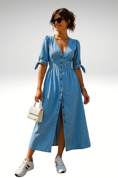 AV | Elegante Denim Jurk